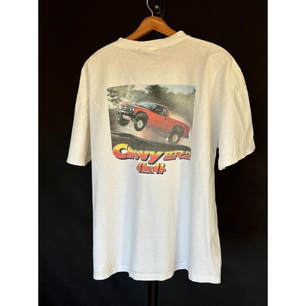 Chevy Trucks Vintage Men's Tshirt Lee‎ Total Cotton XL Made in USA *Flaws
